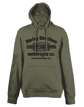 HOODIE  BANDANA POUR HOMME HDMC BLACK SWEET GRAPE LEAF - 3002811