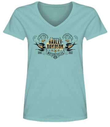 T-SHIRT FEMME SWALLOWS AQUA SKY - 3002737