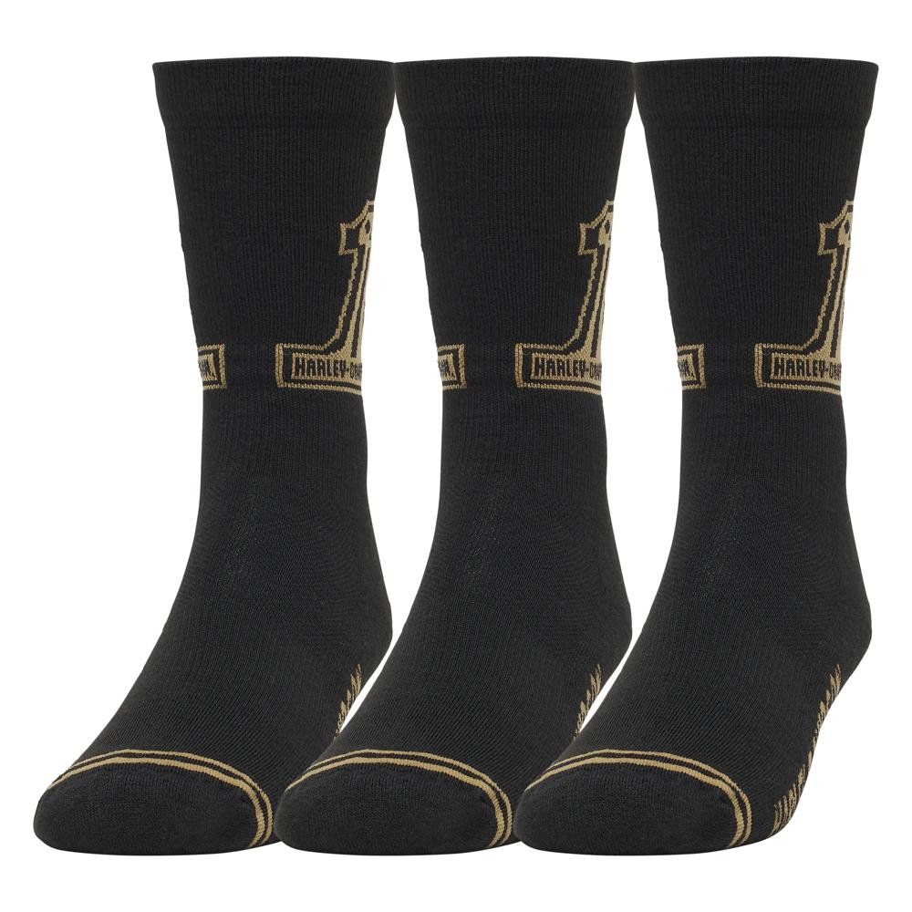 Chaussettes montantes Willie G #1, lot de 3 - D3433-001
