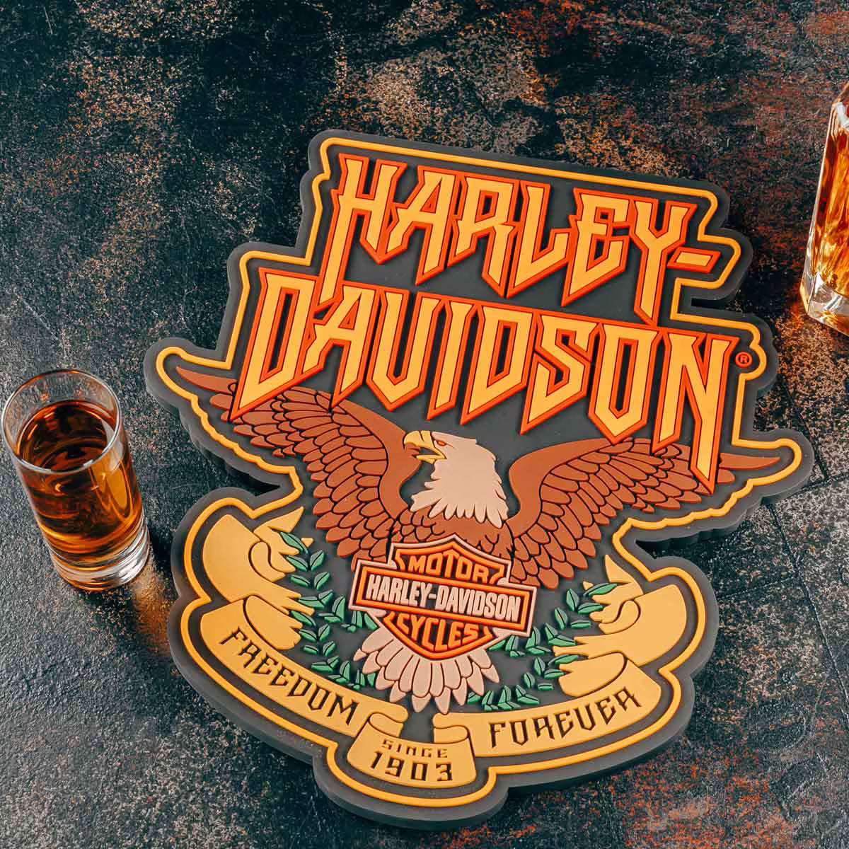 Tapis de bar HD Hard Rock Eagle - HDL-18642