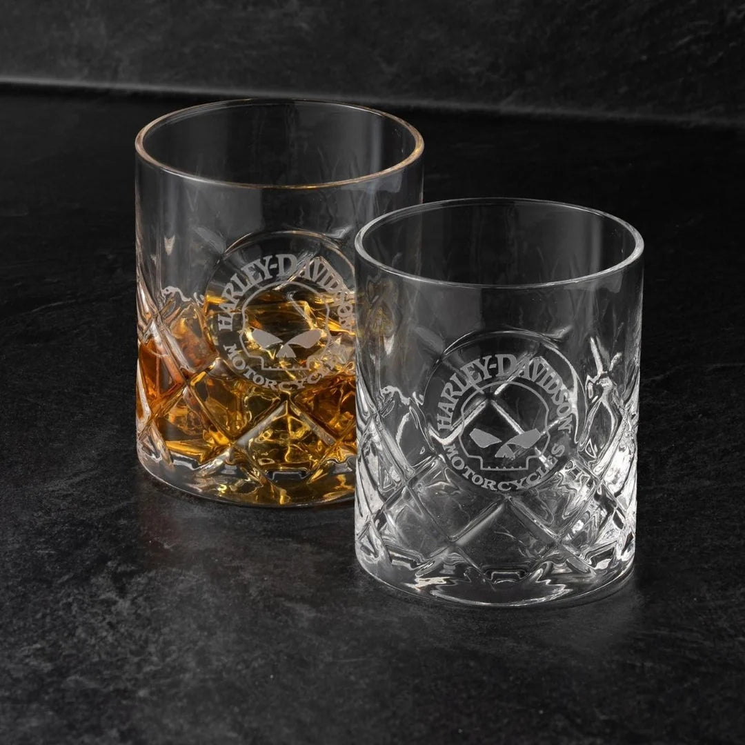 Coffret de verres Harley-Davidson Willie G. Crystal - HDL-18832