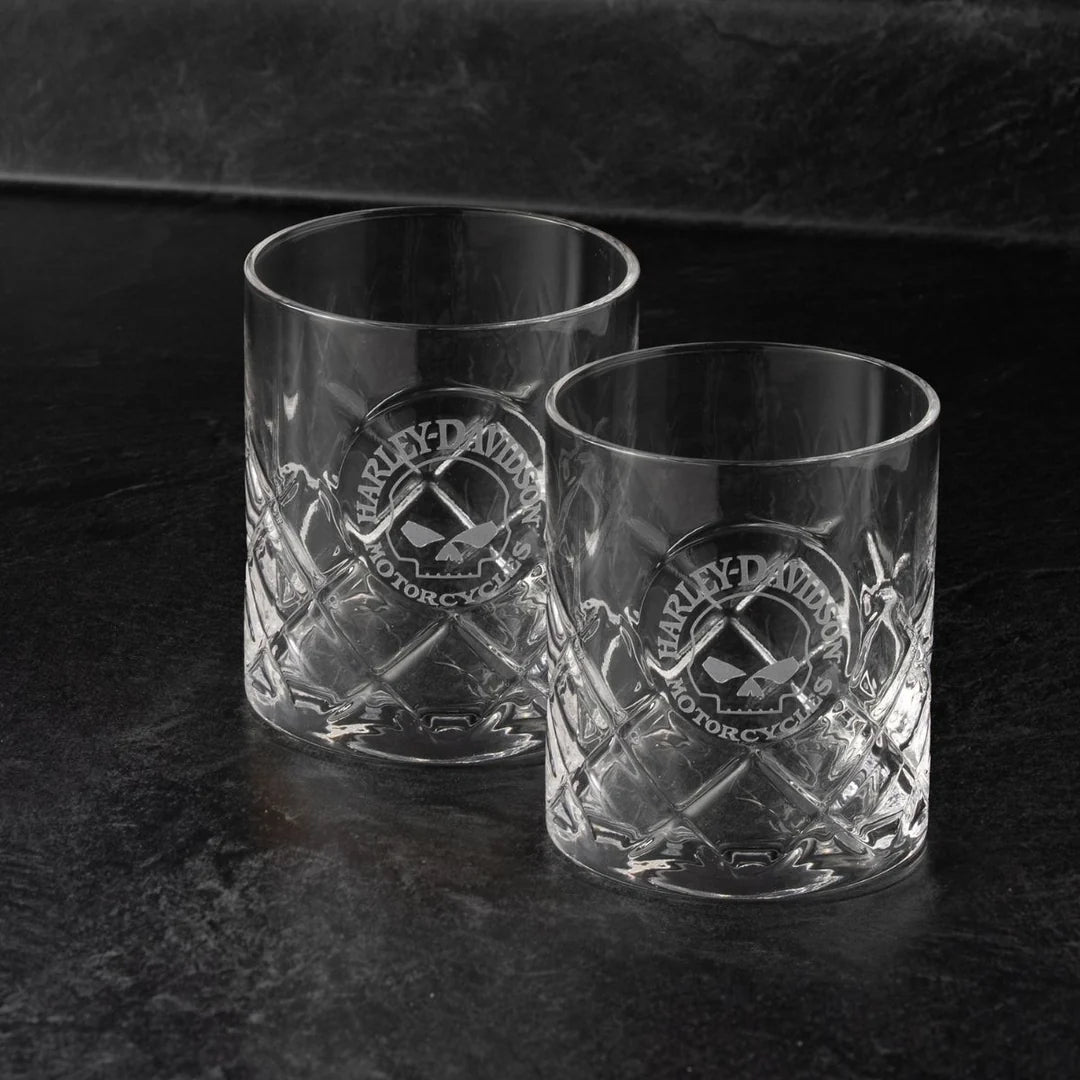 Coffret de verres Harley-Davidson Willie G. Crystal - HDL-18832