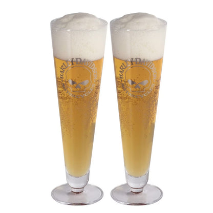 Coffret de verres à bière Pilsner HD Willie G. - HDL-18834