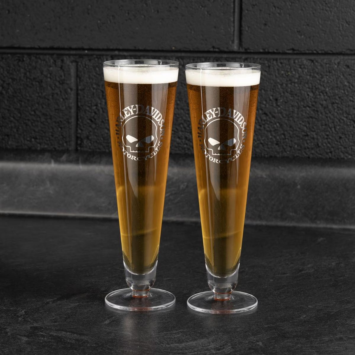 Coffret de verres à bière Pilsner HD Willie G. - HDL-18834