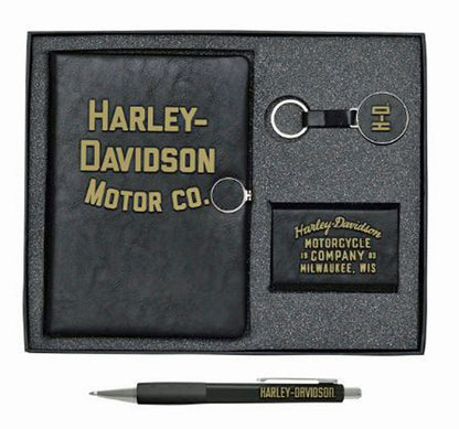 Ensemble cadeau journal personnel Harley-Davidson (HDL-20122)
