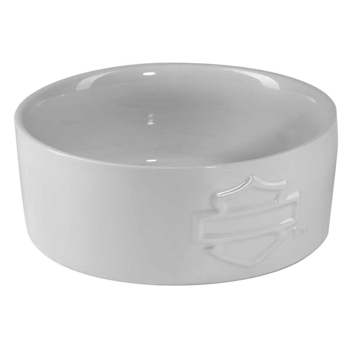 Gamelle ouverte en céramique B&S pour animaux de compagnie - Blanche - HDX-90230