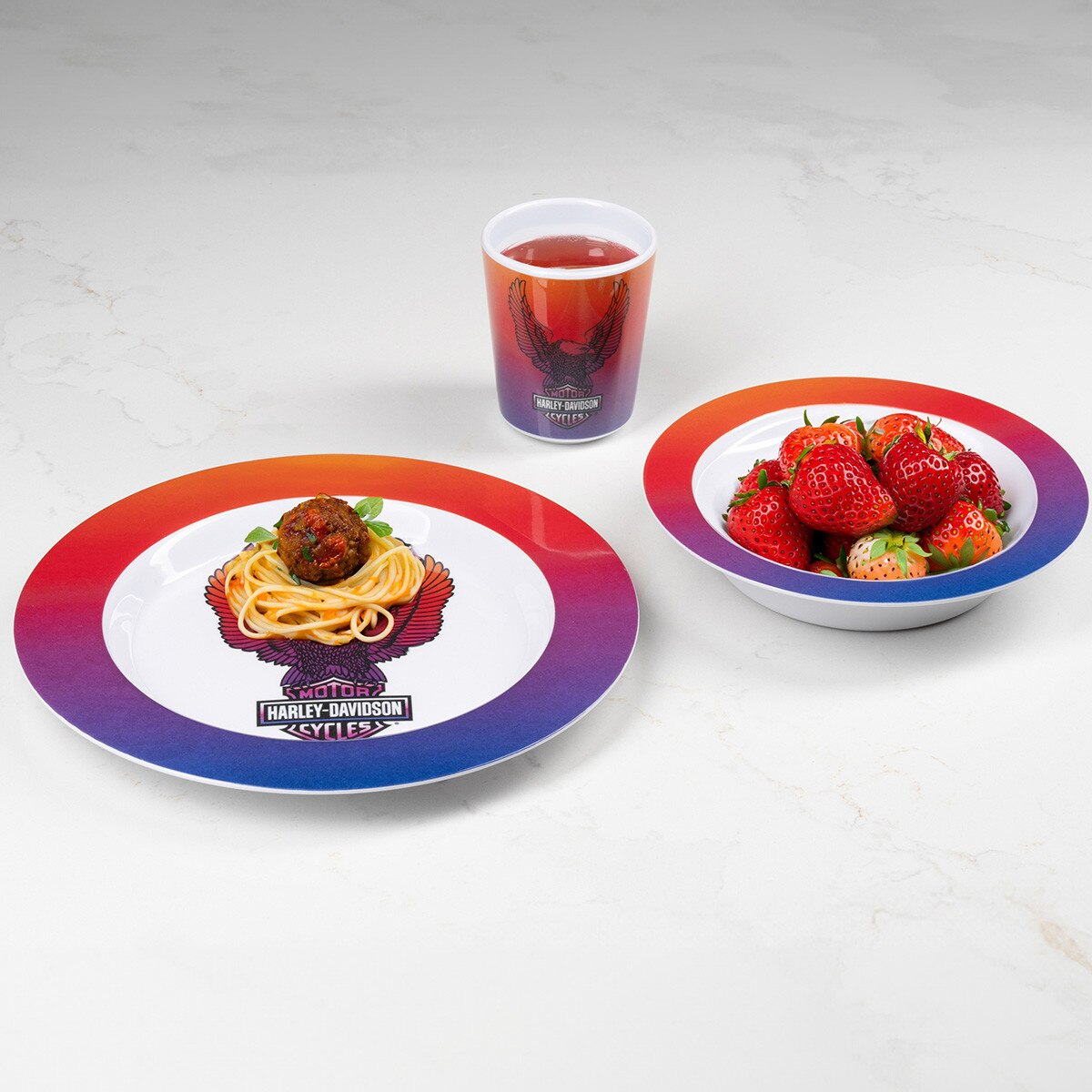 Ensemble tasse et assiette pour enfant HD - HDX-98679