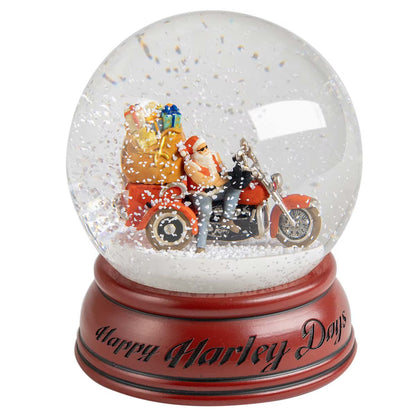 Boule à neige Père Noël motard - HDX-99346