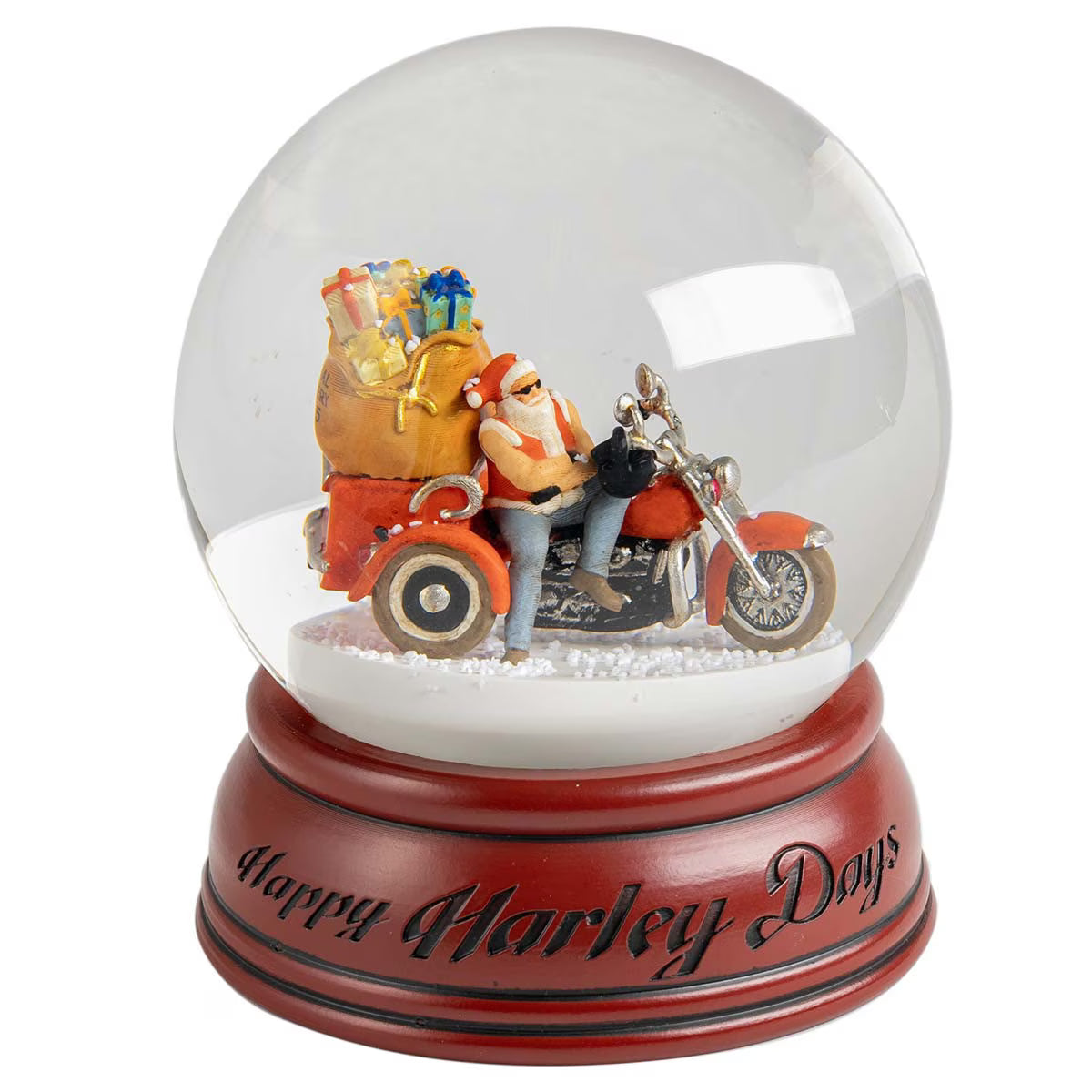 Boule à neige Père Noël motard - HDX-99346