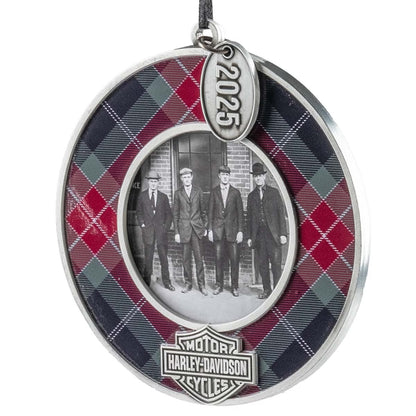 Décoration de cadre photo à carreaux pour les fêtes de fin d'année 2025 - HDX-99362