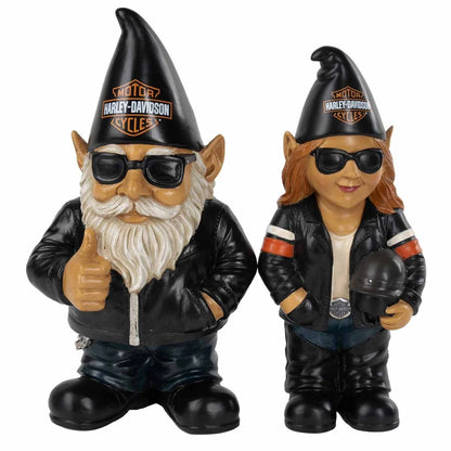 Nain motard Harley-Davidson sculpté sur mesure en polystone - HDX-99393