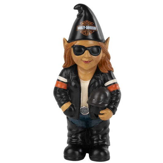 Nain motard Harley-Davidson sculpté sur mesure en polystone - HDX-99393