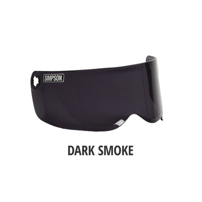 Visière dark smoke pour casque Simpson Outlaw Bandit (89201-DMO)