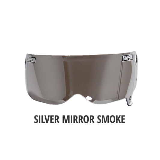 Visière silver pour casque Simpson Outlaw Bandit (89204-SIL)