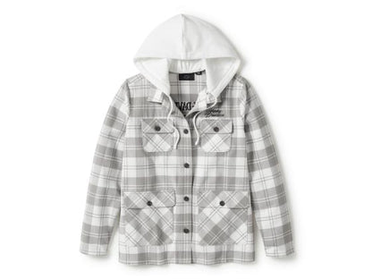 Veste à capuche à carreaux Heritage pour femme - 96460-25VW