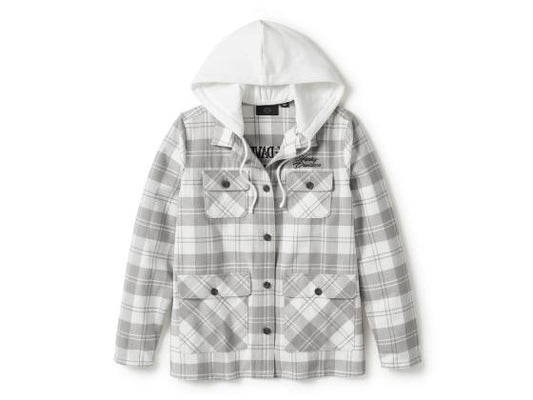 Veste à capuche à carreaux Heritage pour femme - 96460-25VW