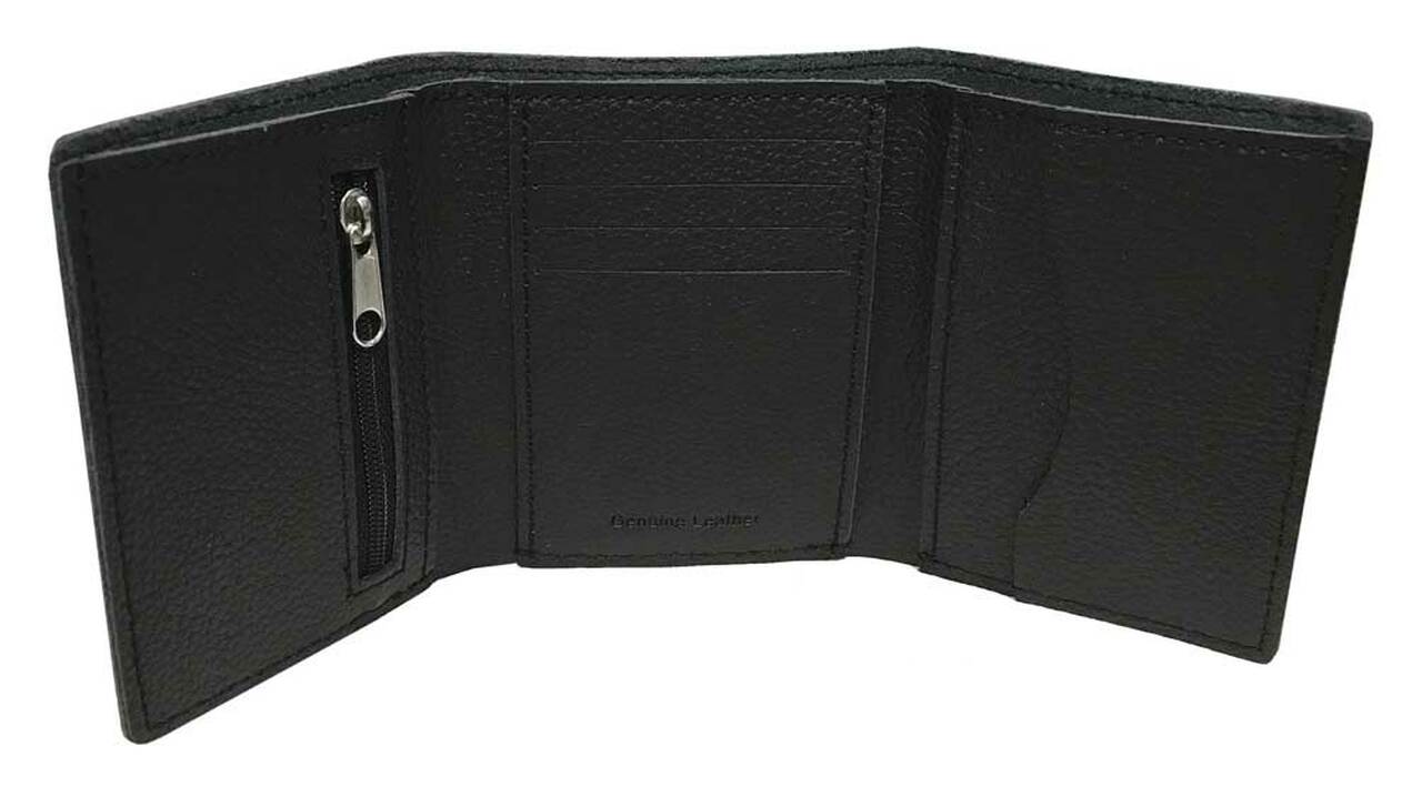 TRIFOND AVEC POCHE À MONNAIE À FERMETURE ÉCLAIR NUMÉRO UN - XML3845-BLACK