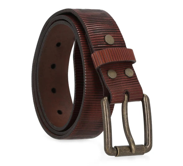 Ceinture Harley-Davidson® pour homme, marron, logo laser HD - BMM026/02