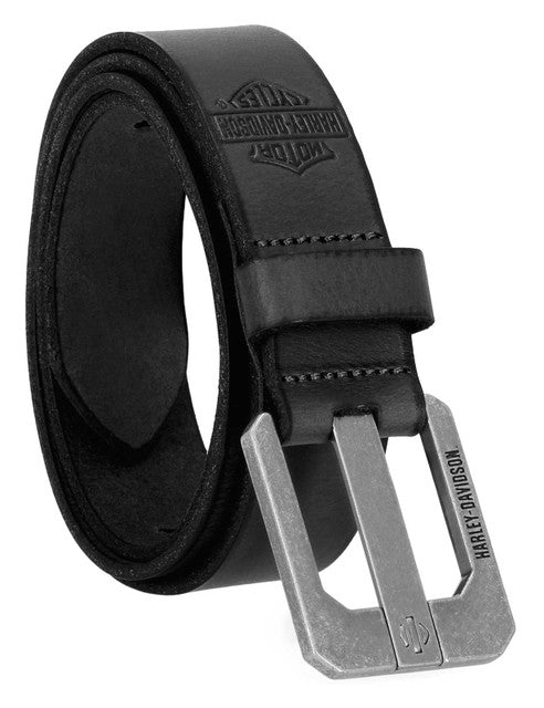 Ceinture en cuir à ardillons Harley-Davidson® pour homme - BMM051-BLK