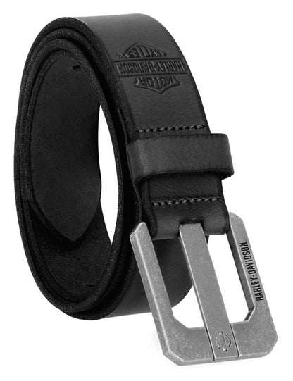 Ceinture en cuir à ardillons Harley-Davidson® pour homme - BMM051-BLK