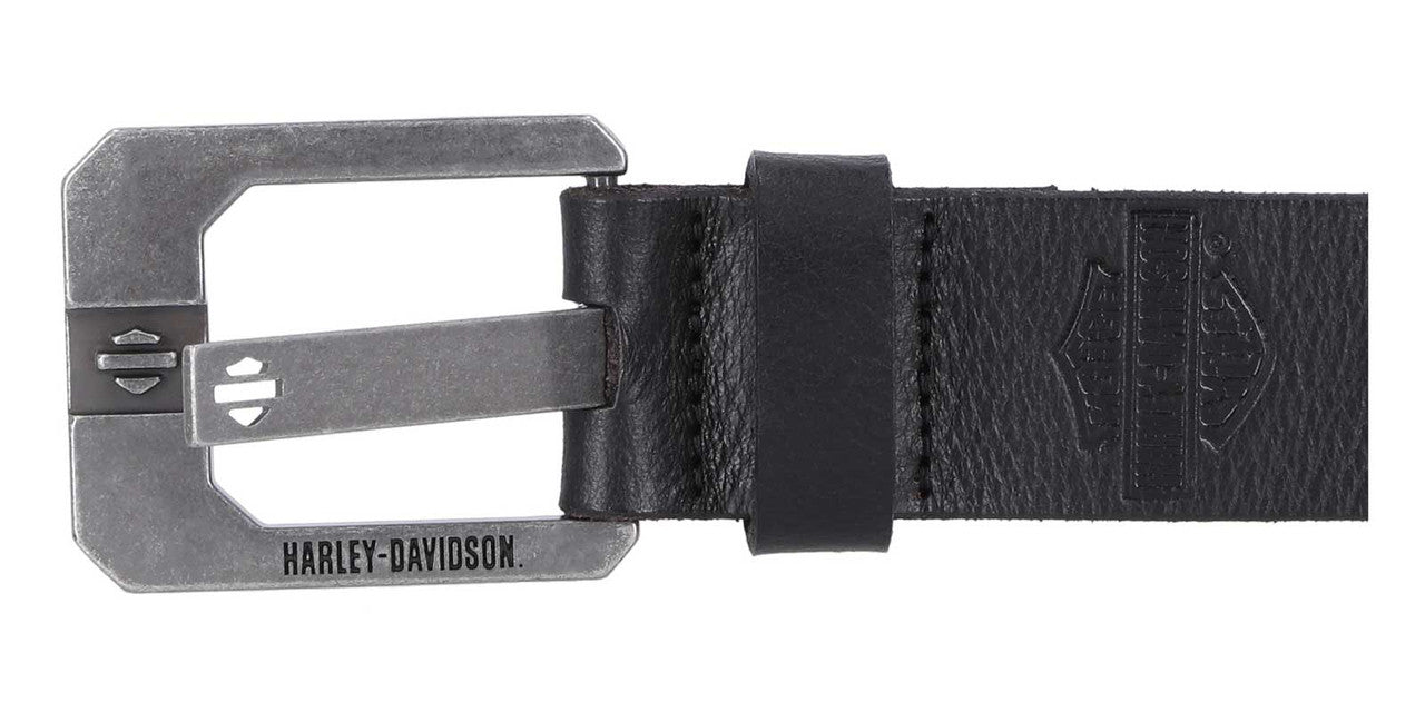 Ceinture en cuir à ardillons Harley-Davidson® pour homme - BMM051-BLK