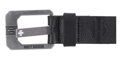 Ceinture en cuir à ardillons Harley-Davidson® pour homme - BMM051-BLK