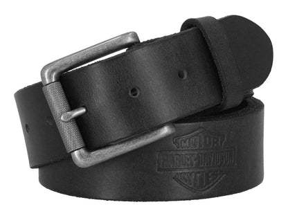 Ceinture en cuir noir Harley-Davidson® pour homme - BMM084/08