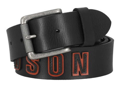 Ceinture Harley-Davidson® pour homme, en cuir véritable noir - BMM088/08
