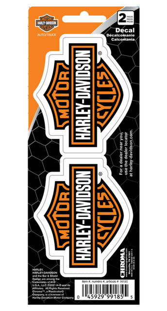Ensemble de petits autocollants avec logo emblématique H-D® B&S -  CG99185