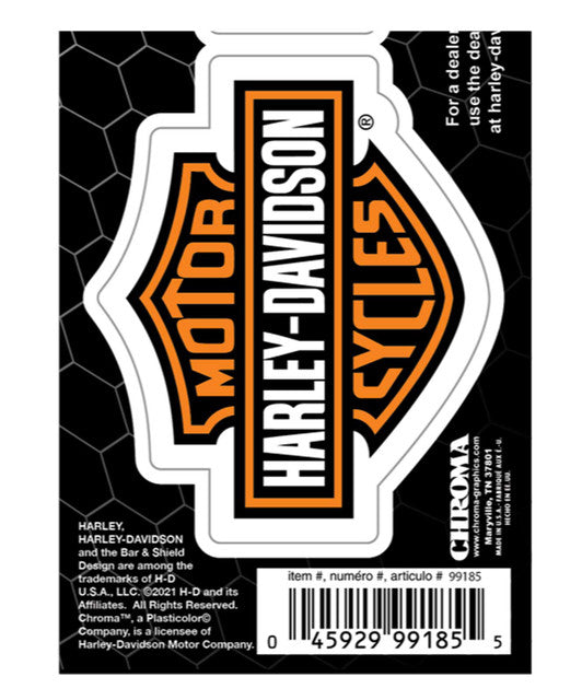 Ensemble de petits autocollants avec logo emblématique H-D® B&S -  CG99185