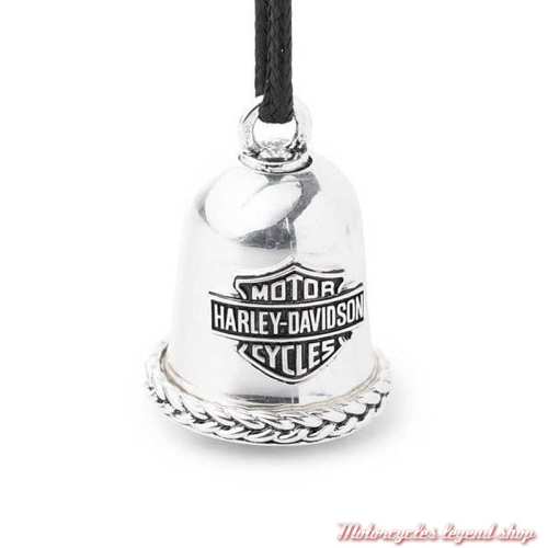 Clochette de moto H-D® avec logo B&S gravé et tressé - 34M00002