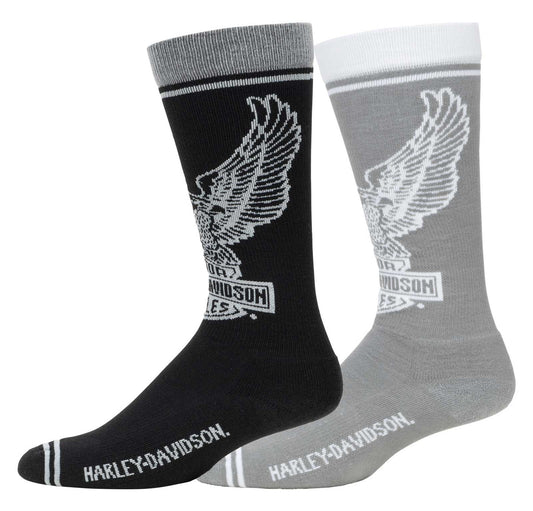 Chaussettes mi-mollet Harley-Davidson® pour homme, lot de 2 - D3161-020-L