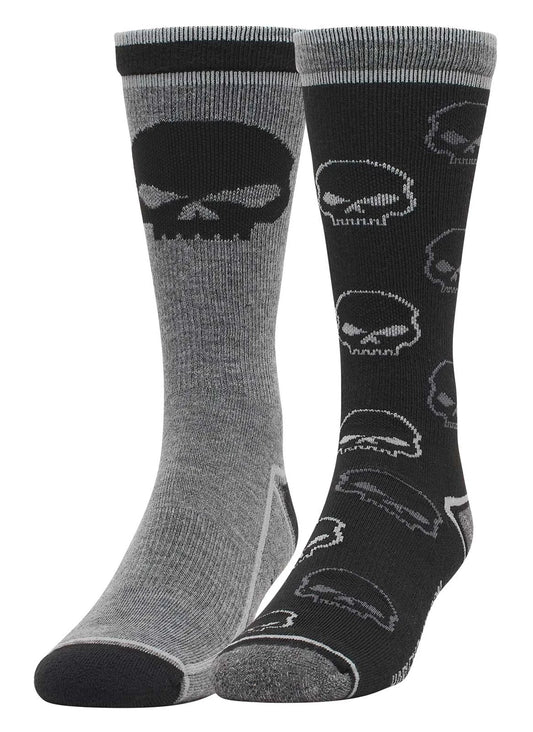 Lot de 2 paires de chaussettes de moto Harley-Davidson® pour homme - D3448-001