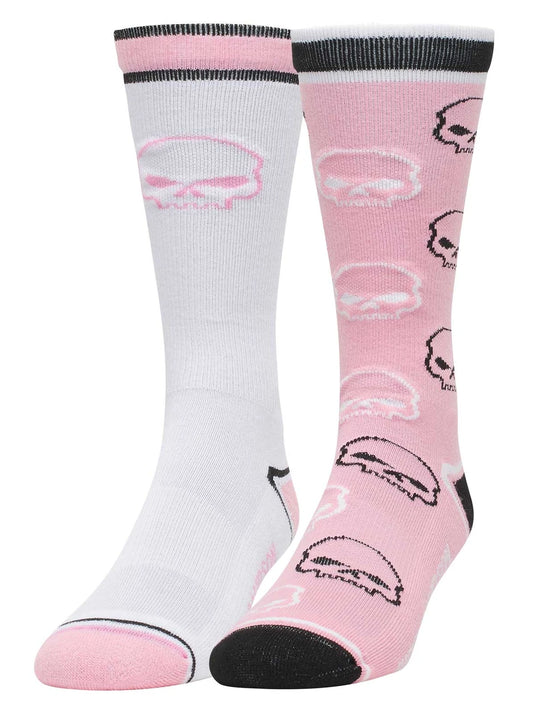 Chaussettes de moto H-D® pour homme, lot de 2, motif tête de Willie G - D3448-100