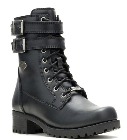 Bottes de moto H-D® Leyton 7,25" pour femme, noires - D84838
