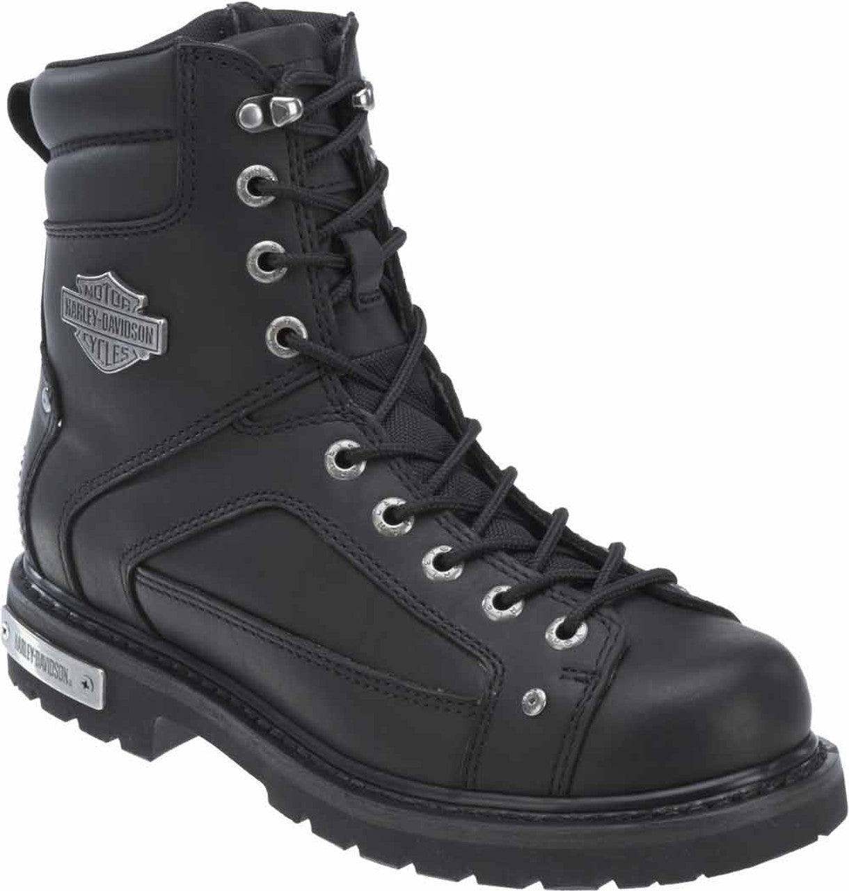 Bottes de moto noires à lacets H-D® Abercorn pour homme - D93340