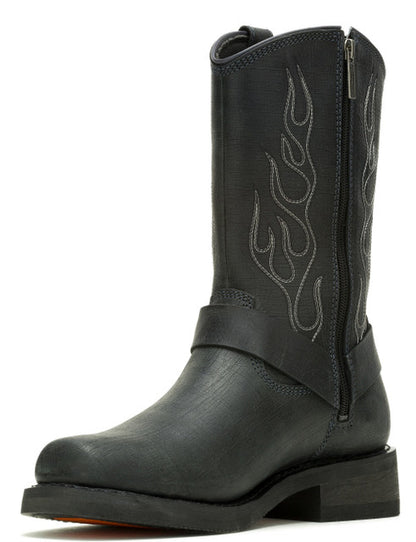 Bottes noires H-D® Hustin West 11 pouces pour hommes - D93865
