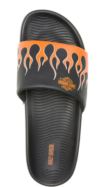 Sandales à bout ouvert H-D® Brazen B&S Flaming Lifestyle pour homme - D93896