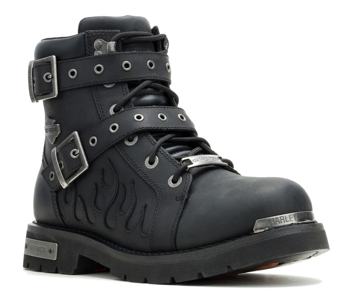 Bottes de moto H-D® Ironblze WP en cuir noir pour homme - D93909