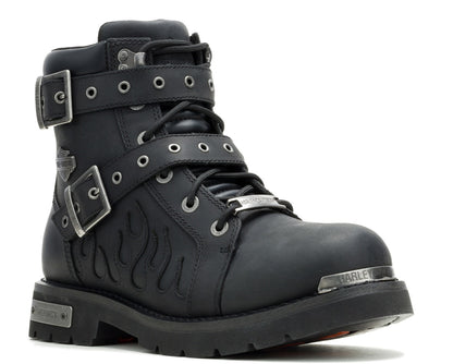 Bottes de moto H-D® Ironblze WP en cuir noir pour homme - D93909