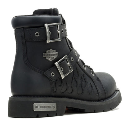 Bottes de moto H-D® Ironblze WP en cuir noir pour homme - D93909