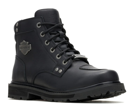 Bottes de moto H-D® Rambert Lace en cuir noir pour homme - D93913