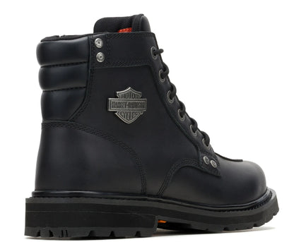 Bottes de moto H-D® Rambert Lace en cuir noir pour homme - D93913