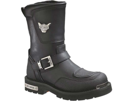 Bottes de moto Harley-Davidson® Shift Engineer Zip noires pour homme - D95115
