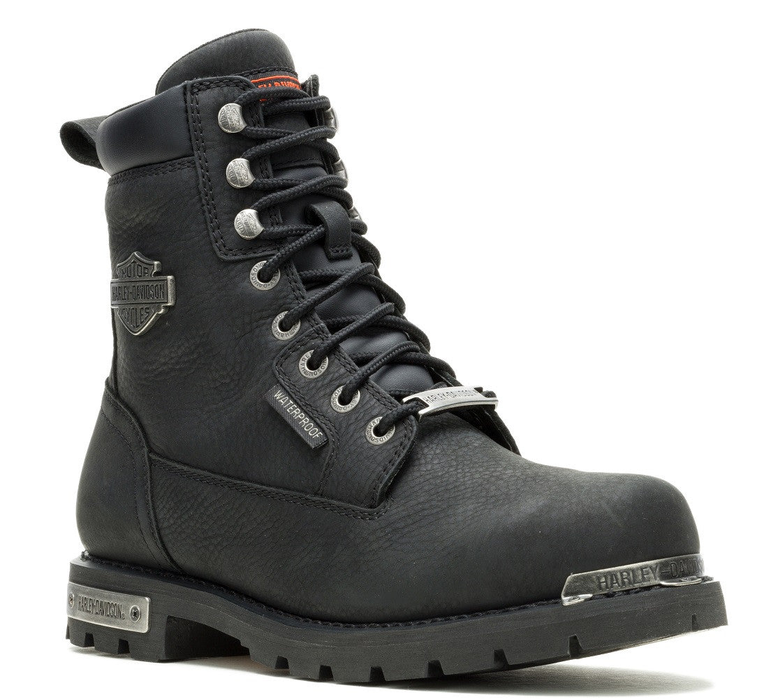 Bottes de moto imperméables noires H-D® Prescott pour homme - D96135