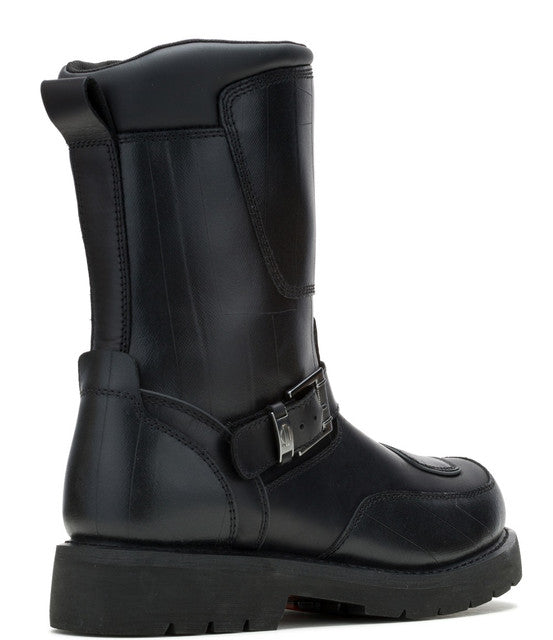 Bottes de moto Harley-Davidson® Shift Ride 9" WP en cuir noir pour hommes, D96313