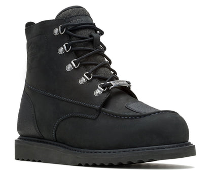 Bottes imperméables noires Hagerman Warm de 5,5 pouces pour hommes, D96315