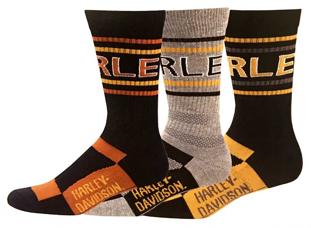 Lot de 3 paires de chaussettes de moto ventilées et respirantes pour homme - D99232970