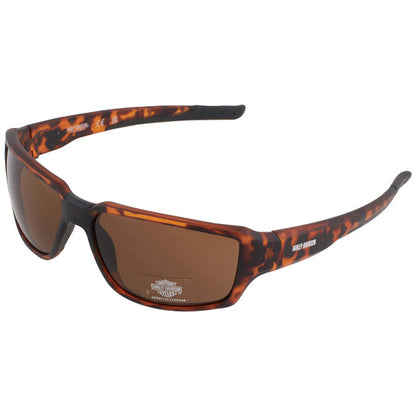 Lunettes de soleil enveloppantes marron pour hommes - HD0672S-6156E