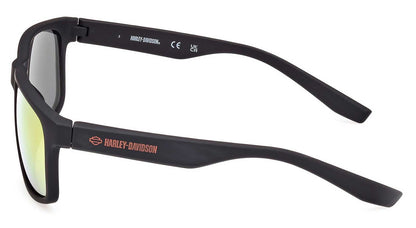 Lunettes de soleil H-D®, monture rectangulaire noire brillante - HD0167V-05C